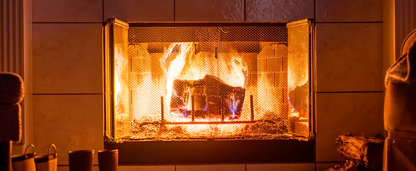 Mendota Hearth Landscape Fireplace Installation in Johnstown, Pennsylvania